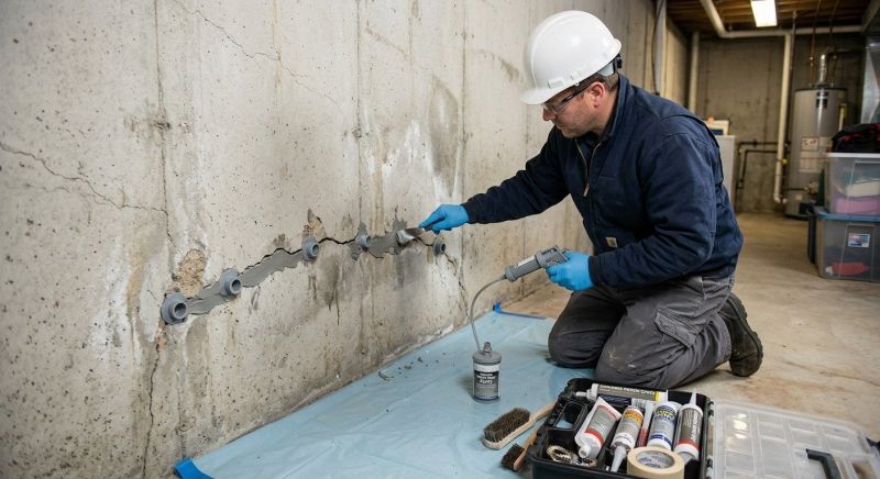 Basement Crack Repair in La Plata, MD
