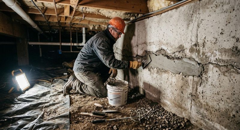 Basement Foundation Repair in Chesapeake Beach, MD