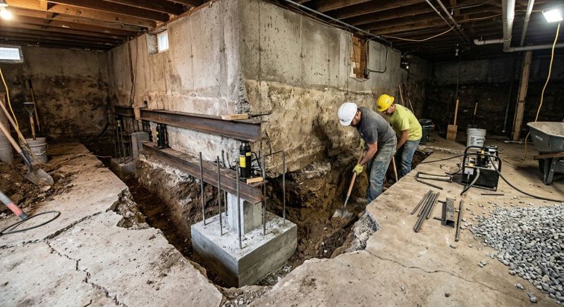 Basement Underpinning in La Plata, MD