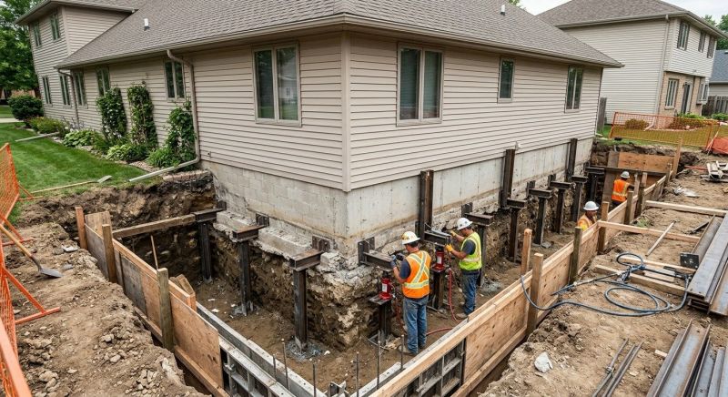 Basement Underpinning in La Plata, MD