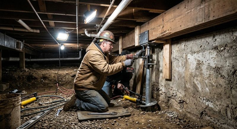Basement Underpinning in La Plata, MD