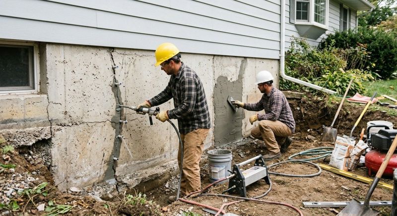 Cracked Foundation Repair in Dumfries, VA
