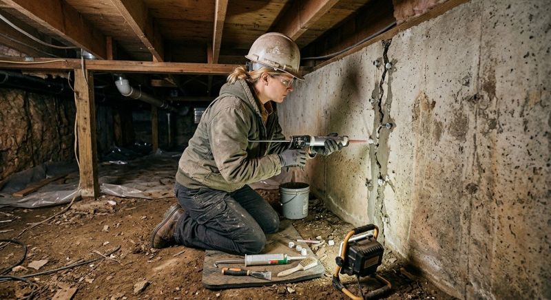 Cracked Foundation Repair in Dumfries, VA