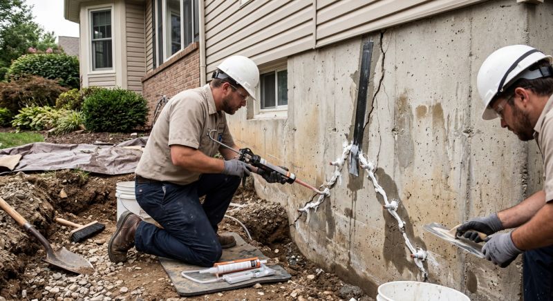 Cracked Foundation Repair in King George, VA