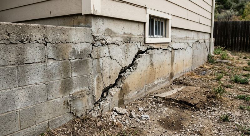 Cracked Foundation Repair in Woodbridge, VA