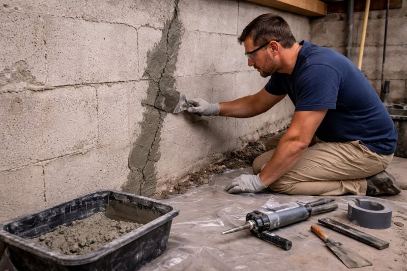 Foundation Crack Repair in King George, VA