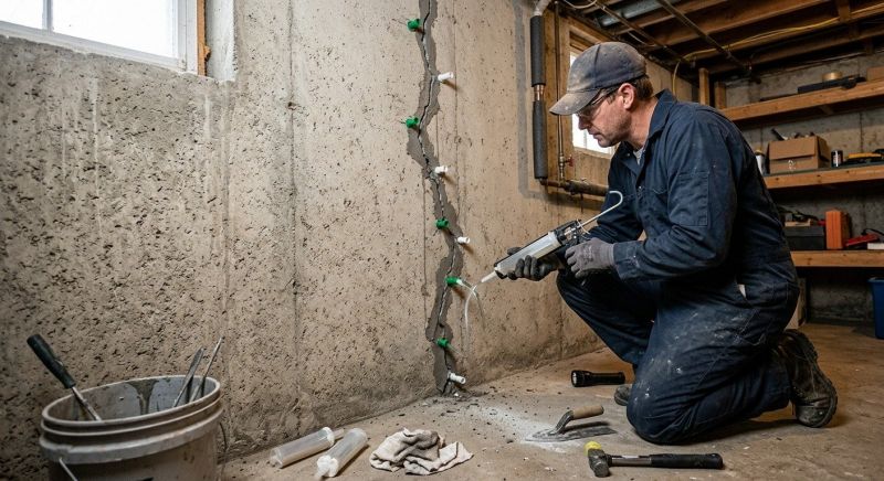 Foundation Crack Repair in Prince William County, VA