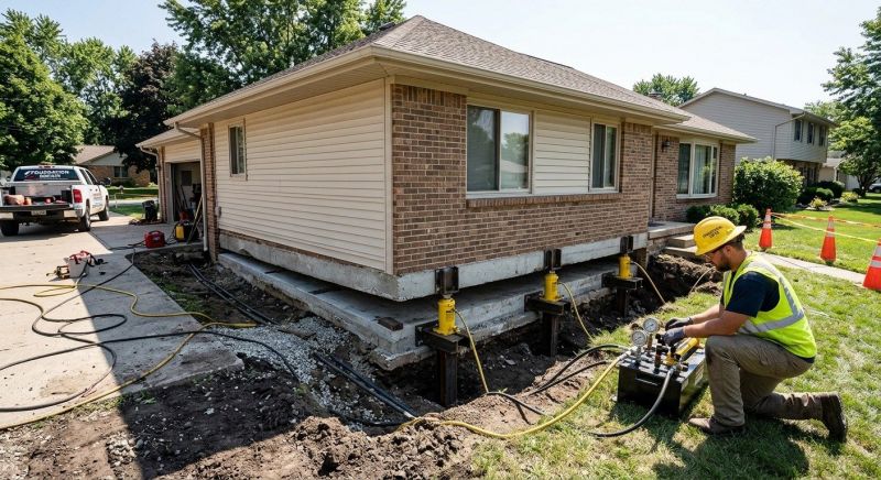 Foundation Lifting in Clinton, MD