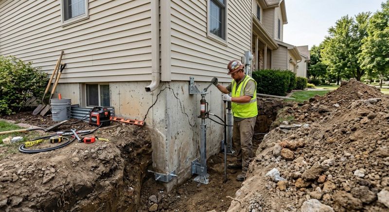 Foundation Stabilizing in Chesapeake Beach, MD