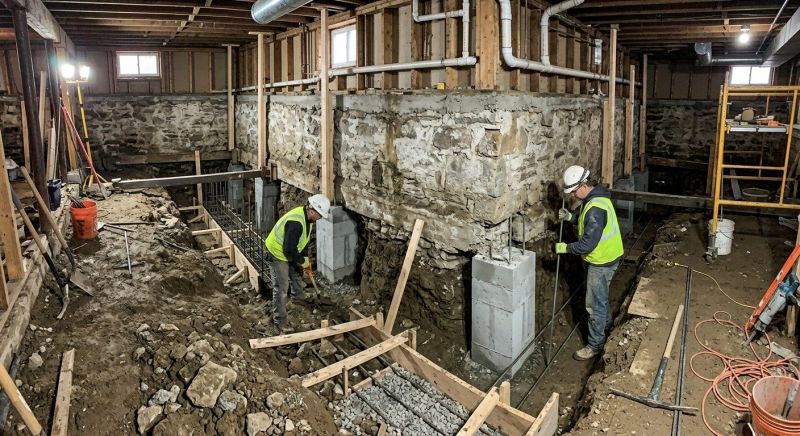 Foundation Underpinning in La Plata, MD