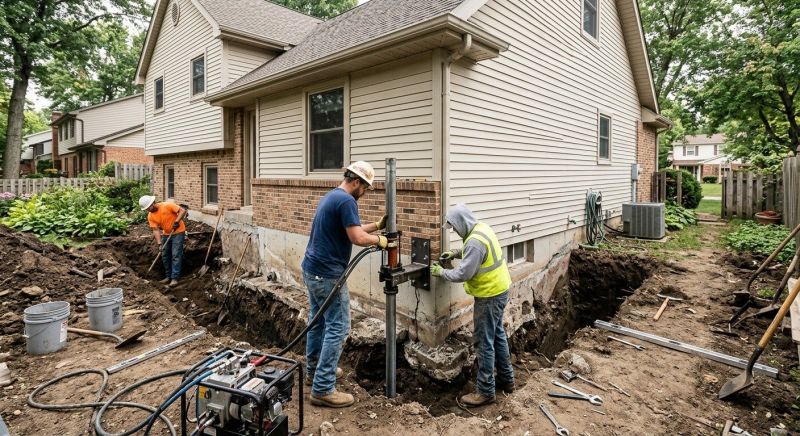 House Foundation Repair in King George, VA