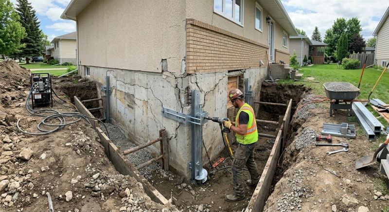 House Foundation Repair in Triangle, VA