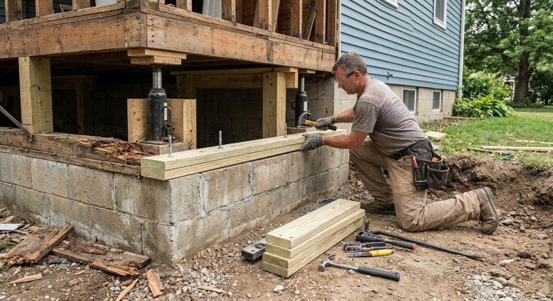 Sinking Foundation Repair in Brandywine, MD