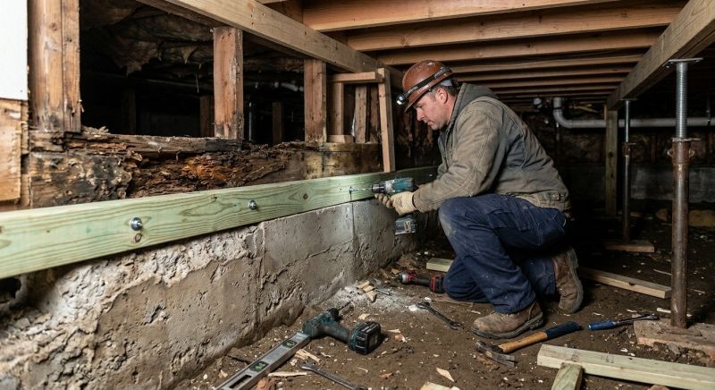 Sinking Foundation Repair in Cheltenham, MD