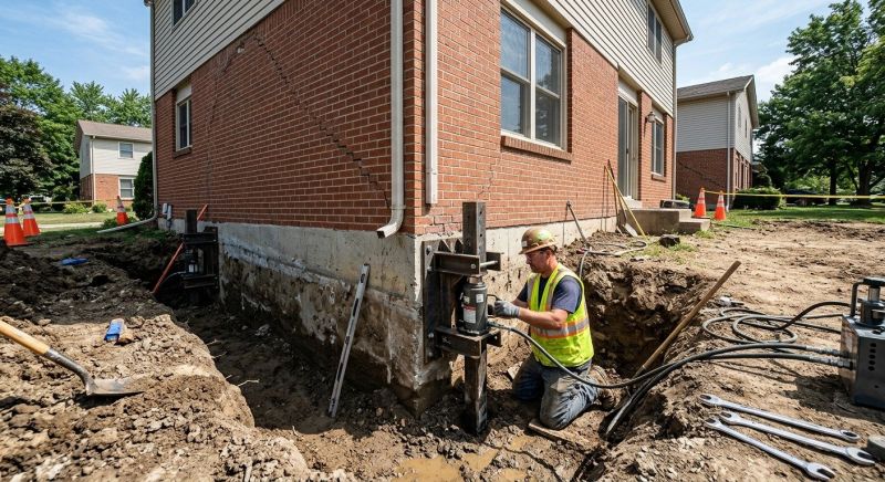 Sinking Foundation Repair in Clinton, MD