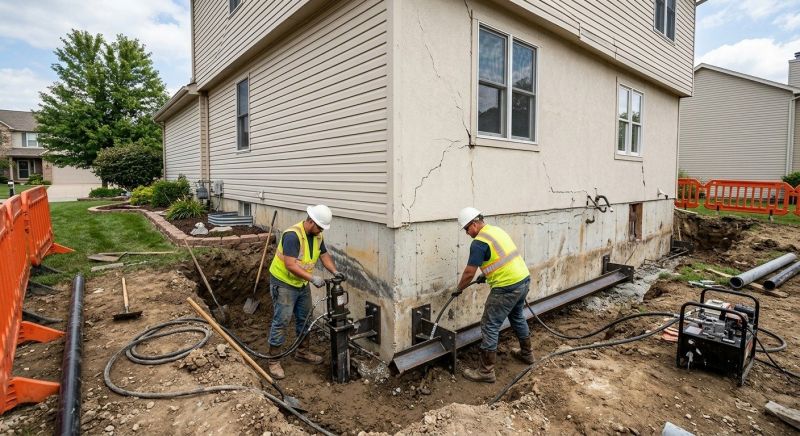 Sinking Foundation Repair in Colonial Beach, VA