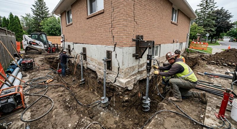 Sinking Foundation Repair in Owings, MD